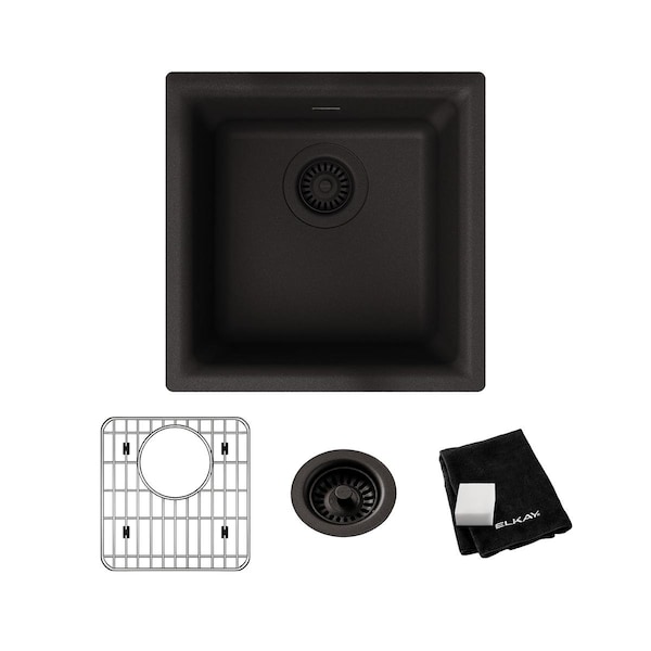 Sink Kit, Dual Mount, 0 Hole, Black